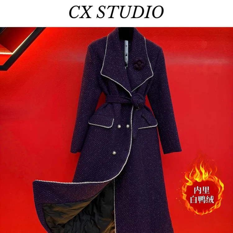 QC编码32 经典收腰轻奢时尚羽绒服(定制女装) CX275