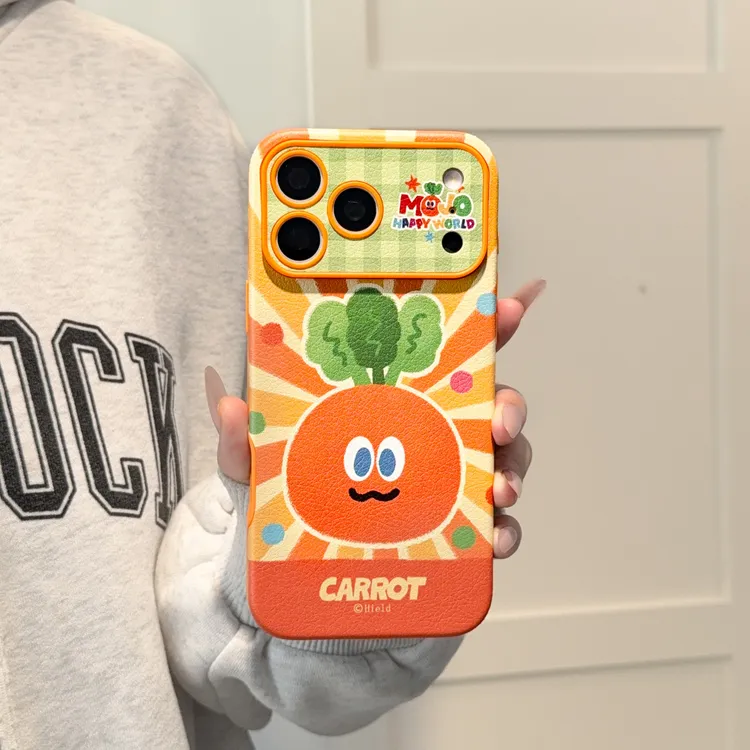 卡通胡萝卜适用iPhone17promax苹果16/15/14手机壳可爱ins风