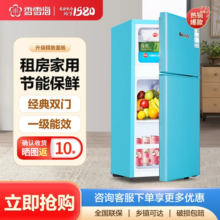 【云卓42升】香雪海小冰箱家用双门冰箱小型出租屋省电王节能电冰箱