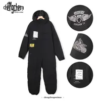 连体防寒保暖摩托车骑行服多功能滑雪服设计感束脚男女同款S502