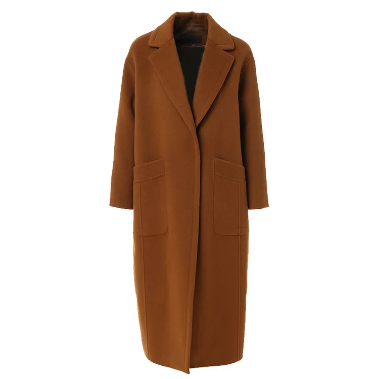 【重磅绵羊毛】乔万尼新款羊毛大衣中长款毛呢大衣外套EN4A731