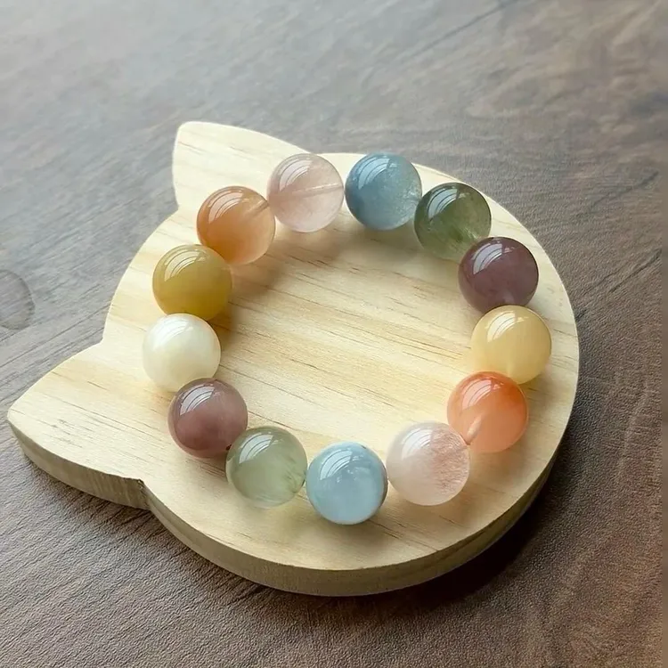 天然水晶手链 紫水晶手串 黄水晶 金发晶 粉水晶 白水晶 茶水晶