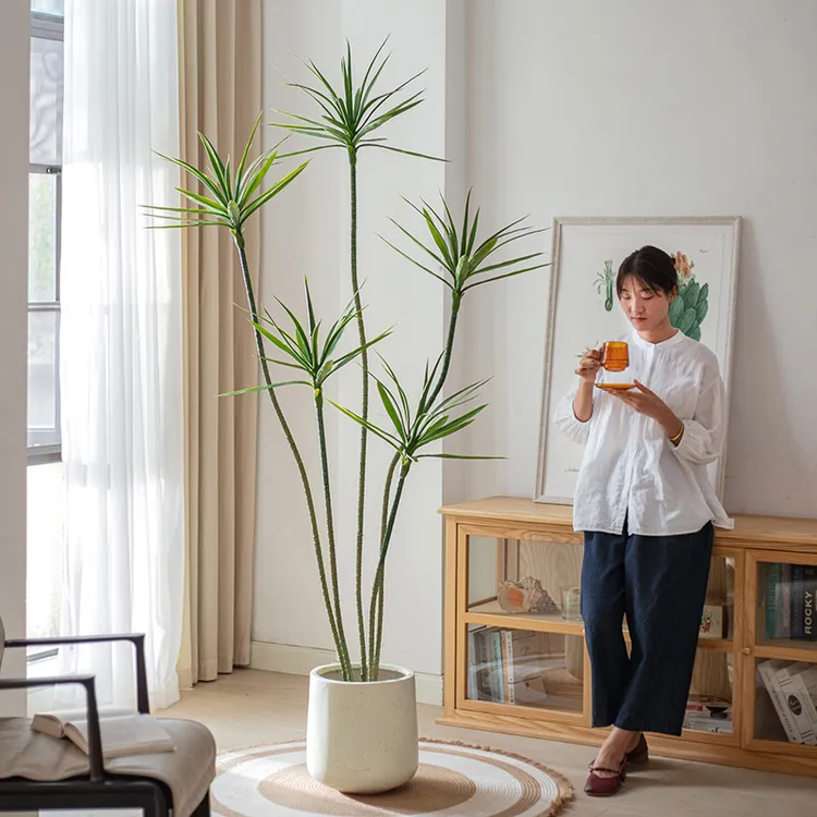 仿真绿植龙血树轻奢仿生假植物盆栽客厅落地千年木龙舌兰盆景