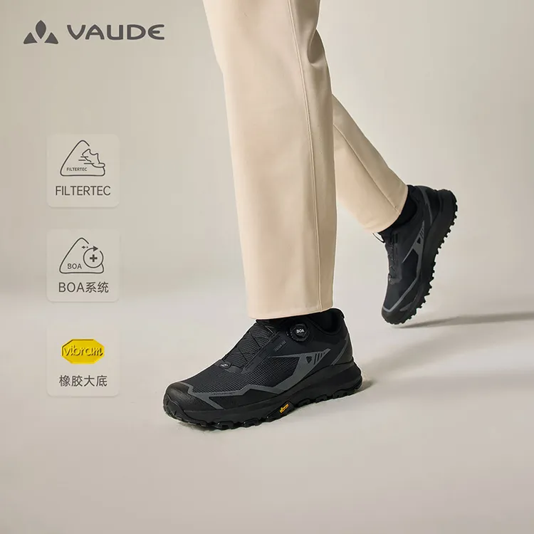 【括苍 防水 BOA】VAUDE户外男士括苍防水低帮舒适徒步防滑运动鞋