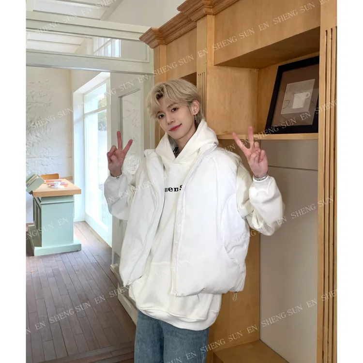 孙恩盛【本期自留】韩系冬季休闲立领棉服马甲外套宽松百搭棉衣
