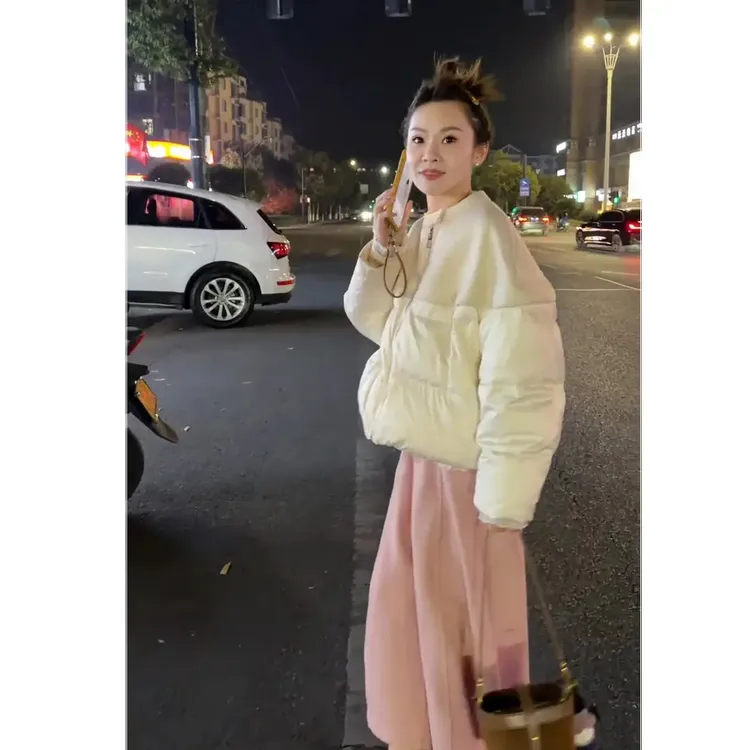 流行一整套2025秋冬新款时尚气质减龄小个子棉服外套裤子两件套