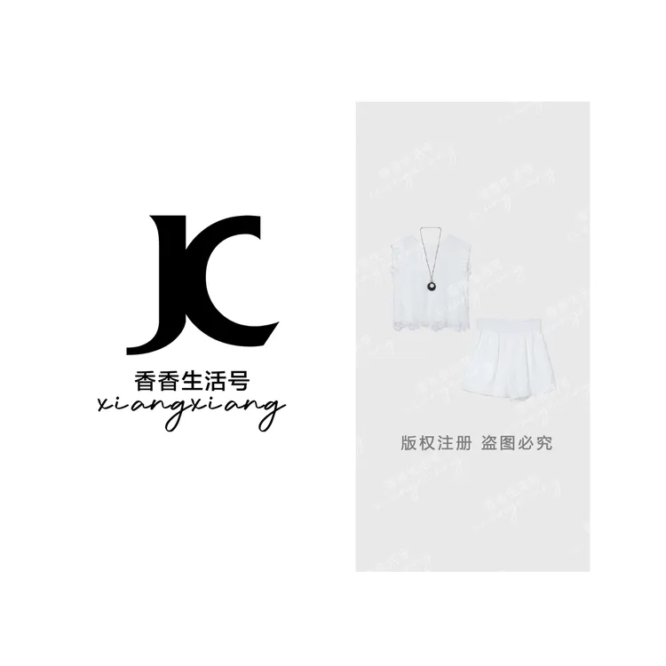 【香香严选】“少女和奏”2025夏季新款欧若风无袖上衣+短裤0099