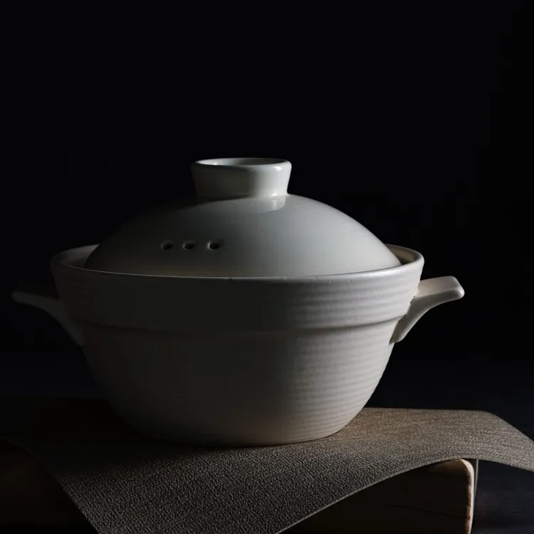 云山景墨陶瓷高温干烧陶土深砂锅（深煲）