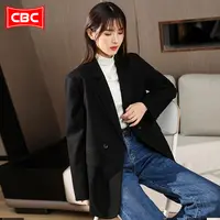 CBC黑色西装外套女2025年新款韩版时尚休闲小西服显瘦小个子上衣