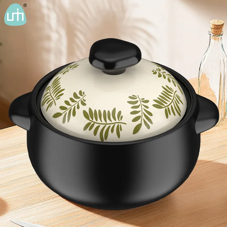 柚米一粒陶瓷砂锅汤锅炖锅明火大容量煲汤炖菜煮粥家用耐高温沙锅