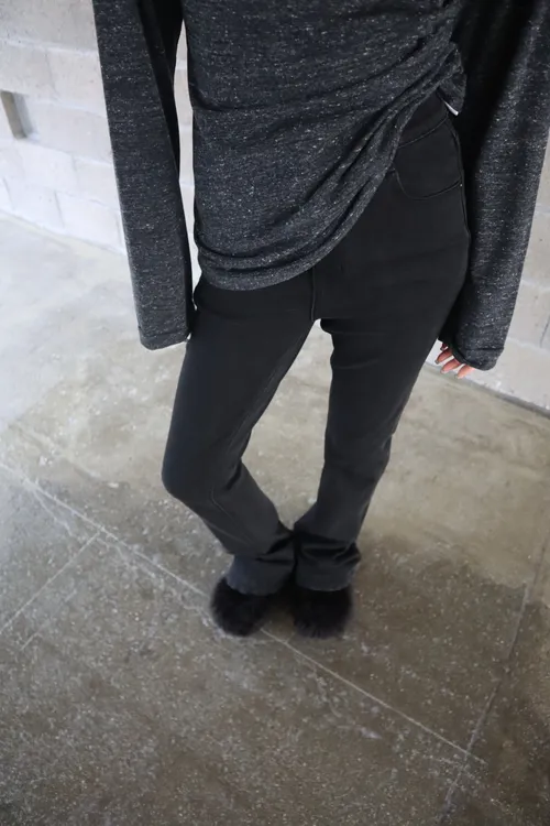 KIOKWANG//新版经典设计款超显瘦百搭洋气马蹄裤简约高级气质