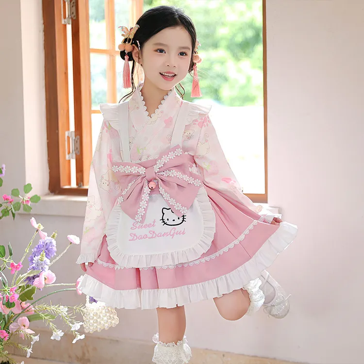 洛丽塔公主裙女童秋装2025新款洋气儿童长袖小女孩女仆Lolita裙子
