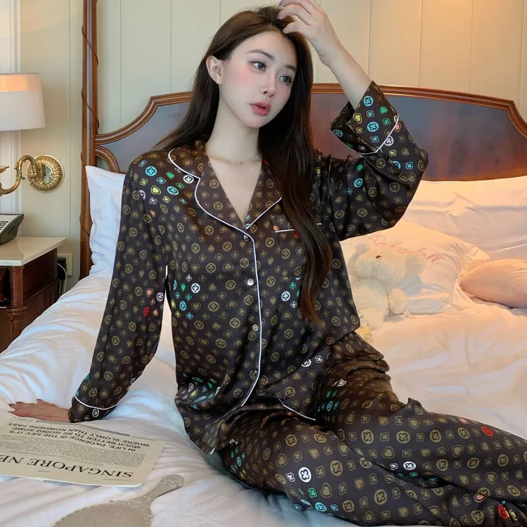 2025新款睡衣女春秋款高级感外穿秋季长袖长裤家居服套装