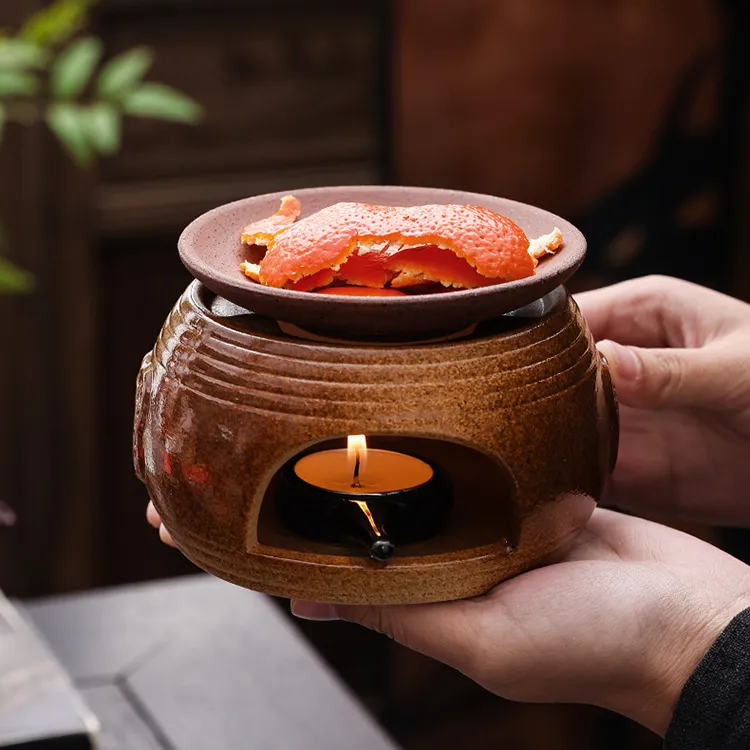 咖啡渣香薰炉可干烧精油炉蜡烛加热炉花香果香熏香炉咖啡渣专用
