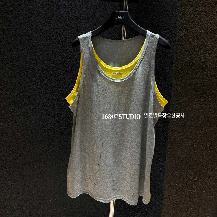日常运动都适合！甜酷辣妹假两件拼接无袖背心t恤女夏休闲显瘦上衣