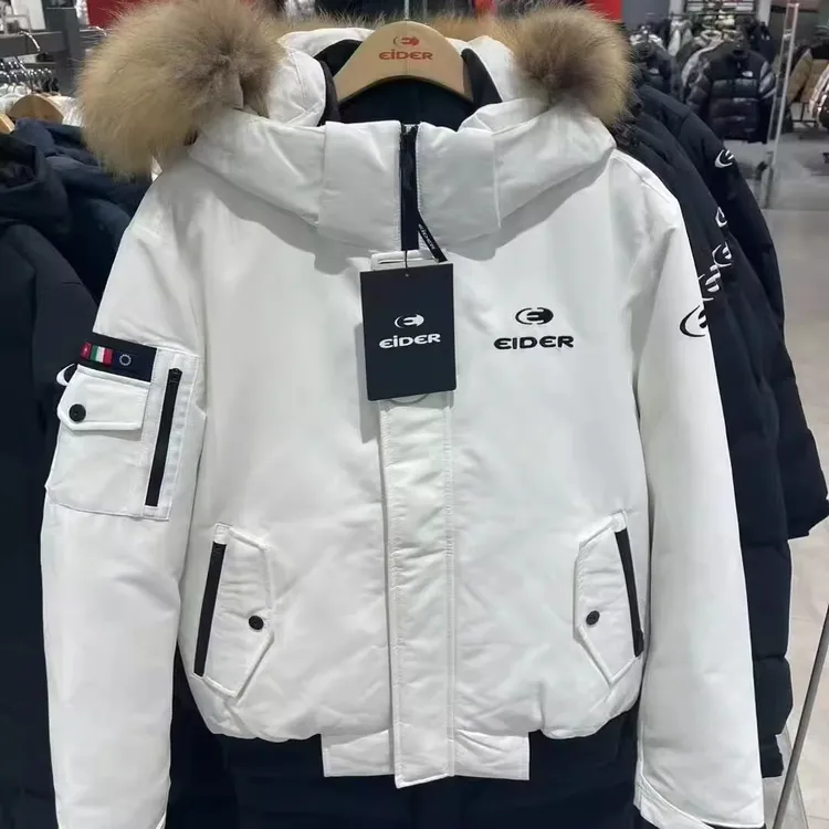 官方正品eider羽绒服男女冬季张元英同款上衣短款派克服鹅绒保暖