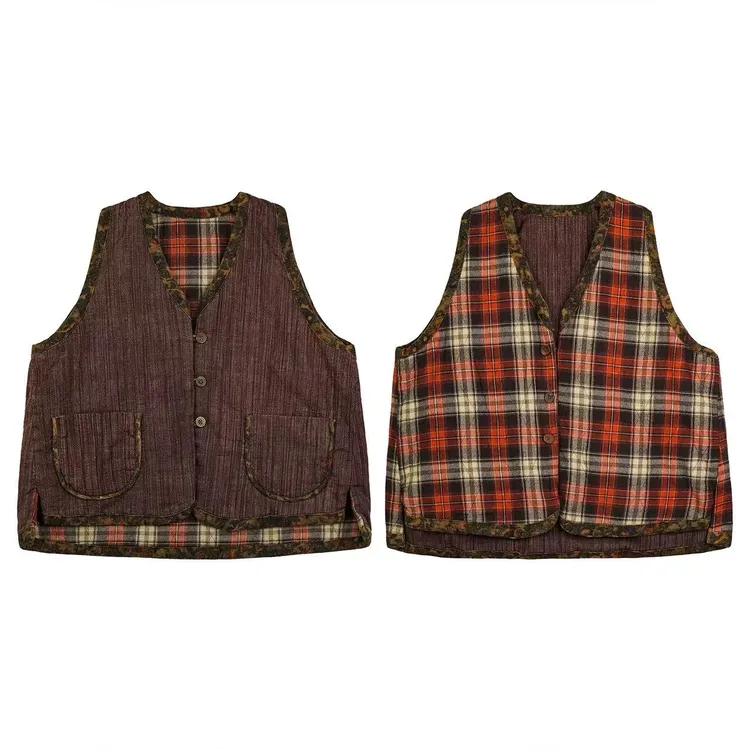 妝點家 云雾里 亚麻 棉 棉马甲 Y25FW 6045