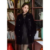 卡拉库尔·双面贝壳绣！进口羊皮毛一体外套！GZ6790