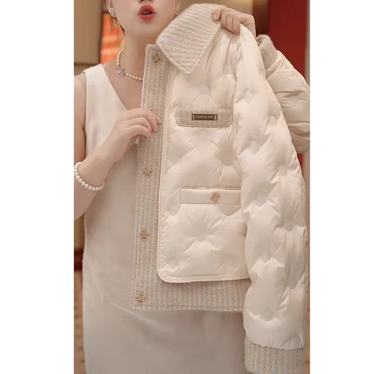 【现货】秋冬新款设计感棉服保暖休闲通勤简约版韩系时尚潮流外套