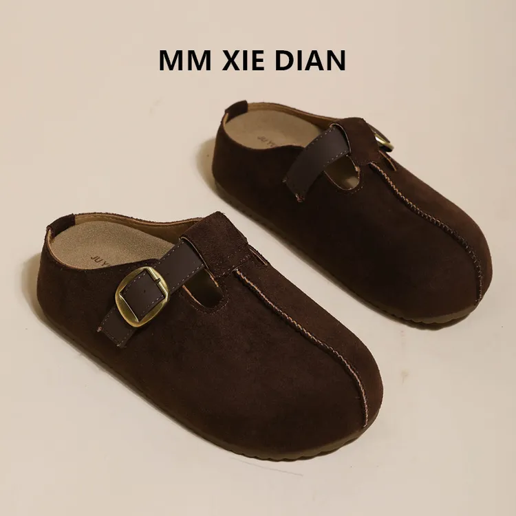 勃肯鞋2025新款经典半拖鞋软底百搭舒适简约孕妇一脚蹬懒人鞋女潮