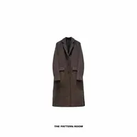 The pattern room | 多元时髦反经典机能拼接毛呢长大衣