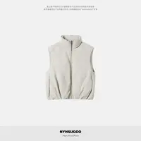 NYHSUGOO/南乙冬季棉锦材质90白鸭绒马甲基础百搭3930男士马甲