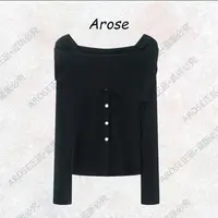 【AR0SE•正品】2025秋季翻领长袖针织毛针织衫气质设计师时尚3053