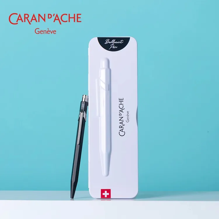 CARAN D’ACHE凯兰帝卡达瑞士进口849圆珠笔黑色油性签字笔男女生