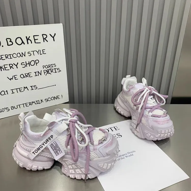 Y老爹鞋女2024新潮流韩版时尚软底厚底增高显瘦夏季百搭风春秋二