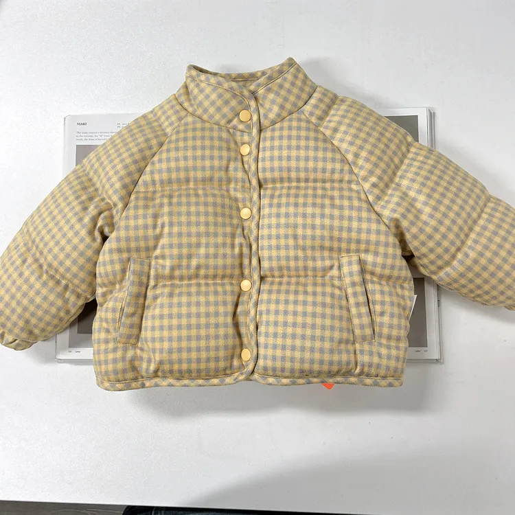 【立领羽绒服 小乐妈咪】儿童羽绒汉服冬装男童女宝宝上衣外套J14AM
