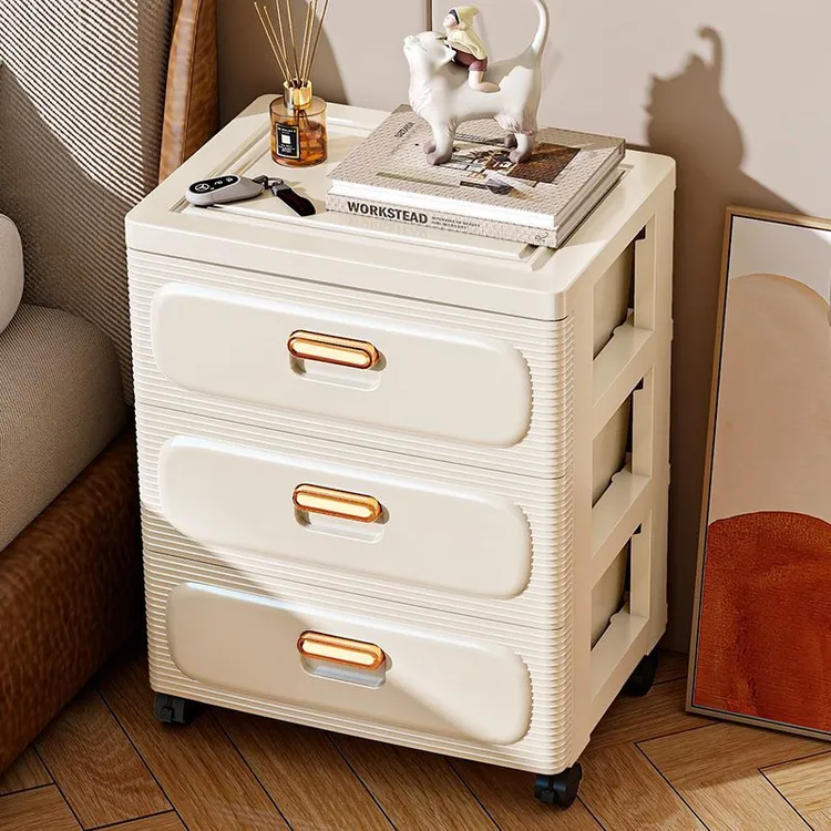 床头柜抽屉式床边柜简约现代收纳柜卧室置物架轻奢高级感储物家用