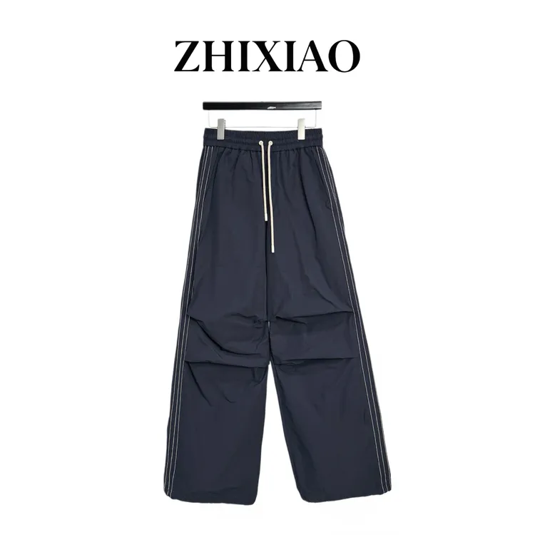 【ZHIXIAO】秋冬新款：白边松紧腰休闲裤0823