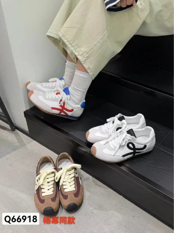 小白鞋爆款2025春夏新款真皮休闲运动德训鞋复古时尚百搭阿甘华夫