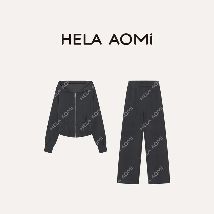 HELA AOMI “丝羽绒套装”醋酸绵羊毛山羊绒桑蚕丝套装CY5CB99628
