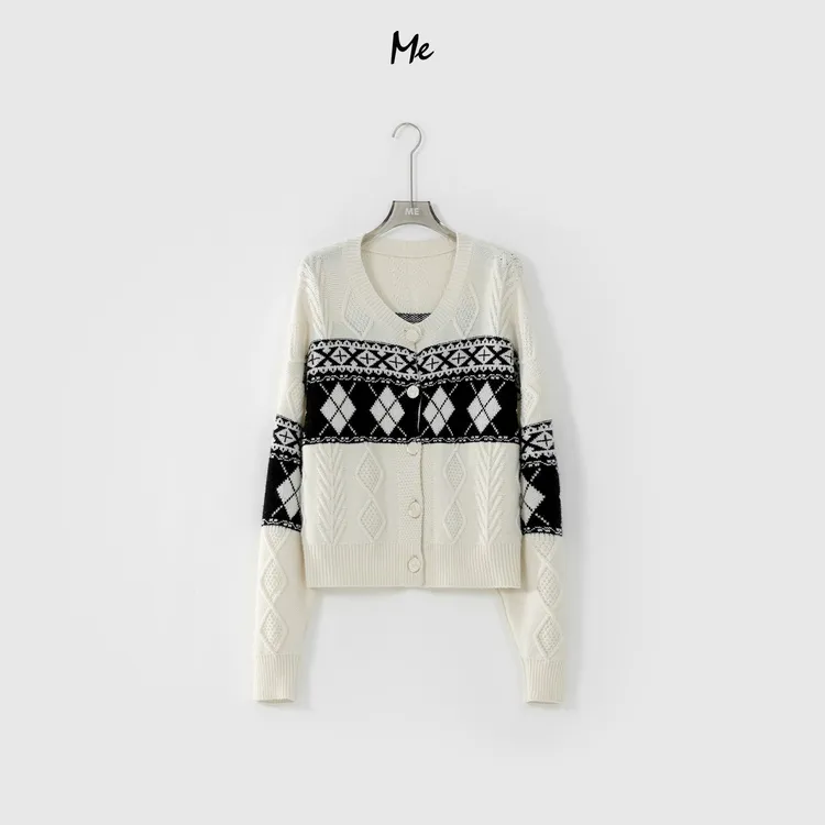 ME【济州岛】轻奢极简新款时尚百搭设计师新款毛衣MEQA1382