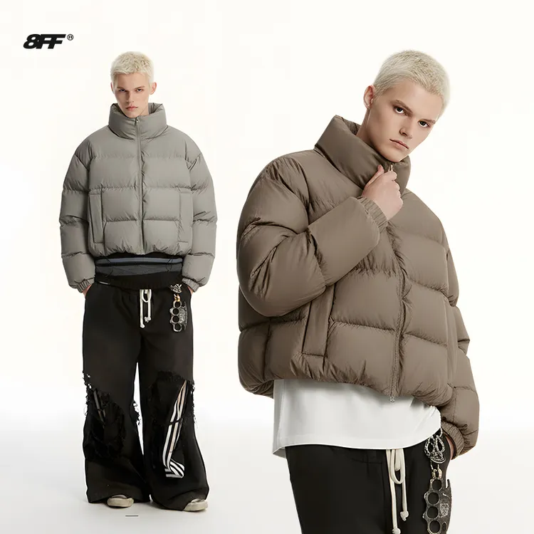 8FF大不相同/25立领特氟龙羽绒服男女同款短款保暖外套户外棉服