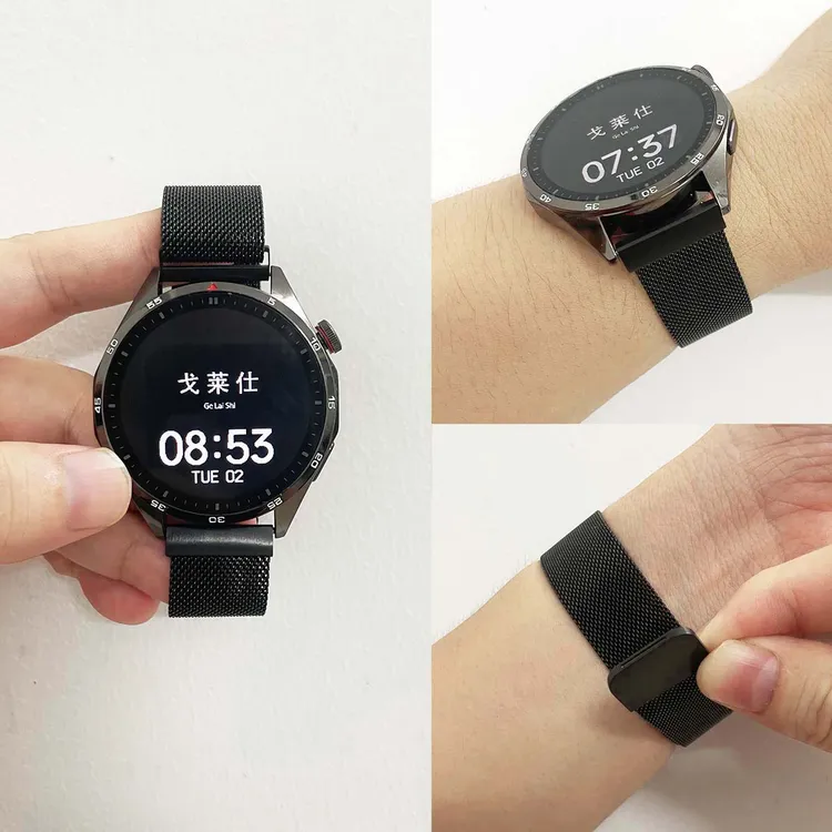 适用华为GT5/GT4米兰尼斯watch4/pro表带buds手表磁吸gt3pro贴合