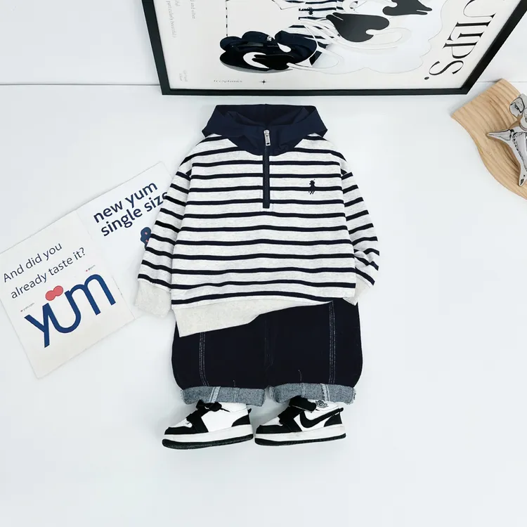 儿童卫衣连帽2025秋新款秋装男童春秋上衣 BQ25783Y 悠悠童话童装