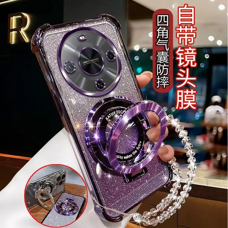 气囊防摔华为畅享70X活力版手机壳BREAL00a高质量镜头全包闪粉CD