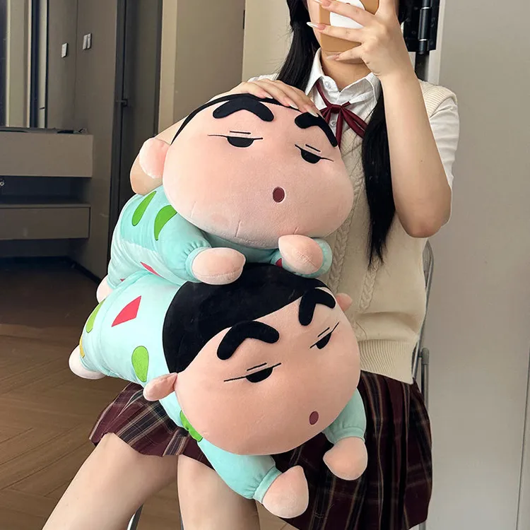 【吐司】高品质趴款蜡笔小新搞怪睡衣趴枕公仔玩偶治愈系陪睡毛绒