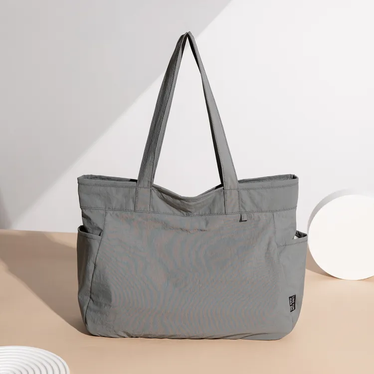 灵云小织新款防泼水防刮防盗托特包防脏单肩包新款上课通勤包