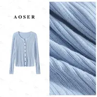 AOSER时尚百搭宽松显瘦圆领毛针织通勤气质佳人风9908