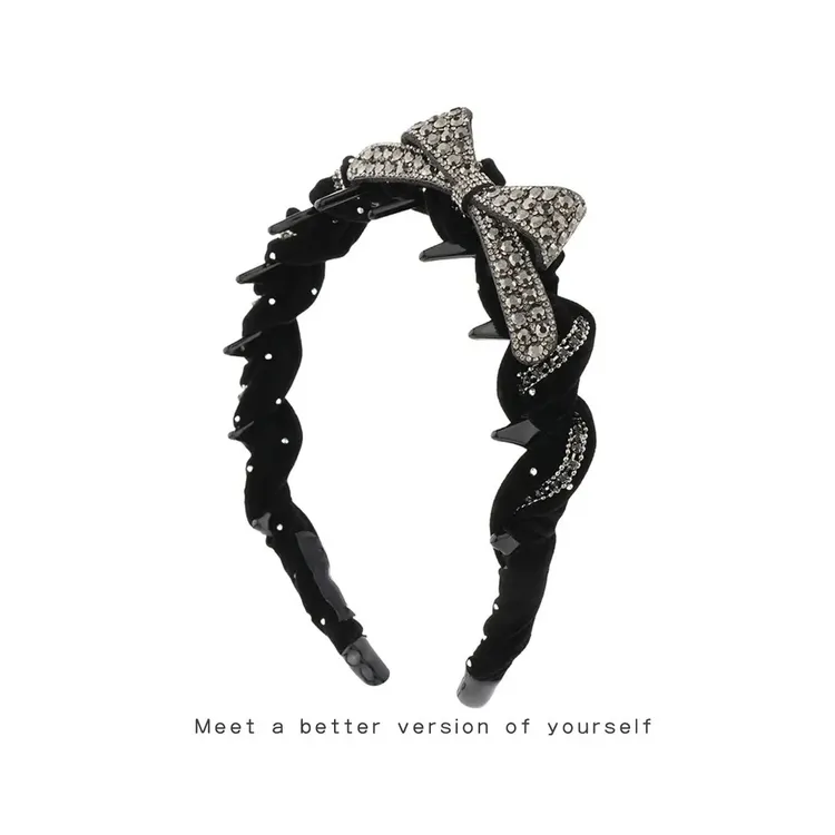 【浮光蝶影】精致百搭蝴蝶结发箍增高颅顶显脸小头箍发卡带齿头饰品商品图