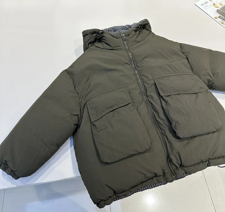 儿童冬装韩范连帽棉衣加厚保暖舒适棉服   25698