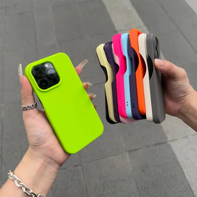 适用苹果16/15半包14Plus纯色手机壳13/1211proXRXSMAX78Plus软壳