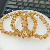 【书记甄选】天然黄塔晶单圈手链 多样性发一件 约9mm 1069LA