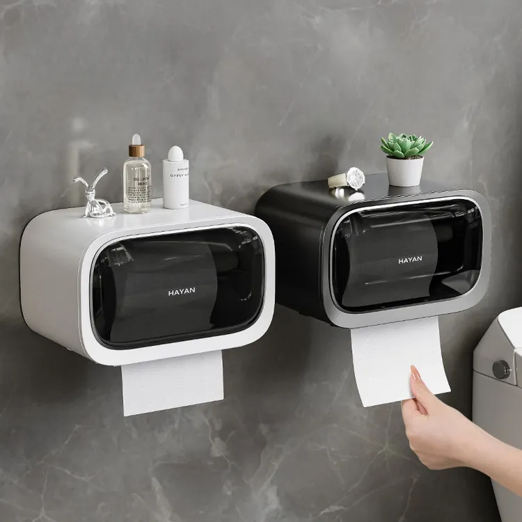 卫生间厕纸盒纸巾盒2026新款壁挂式厕所放置洗脸巾卷纸抽纸置物架