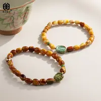 【举石珠宝】T0914-3793-56蜜蜡手串18k（一件/多样性/随形珠）I