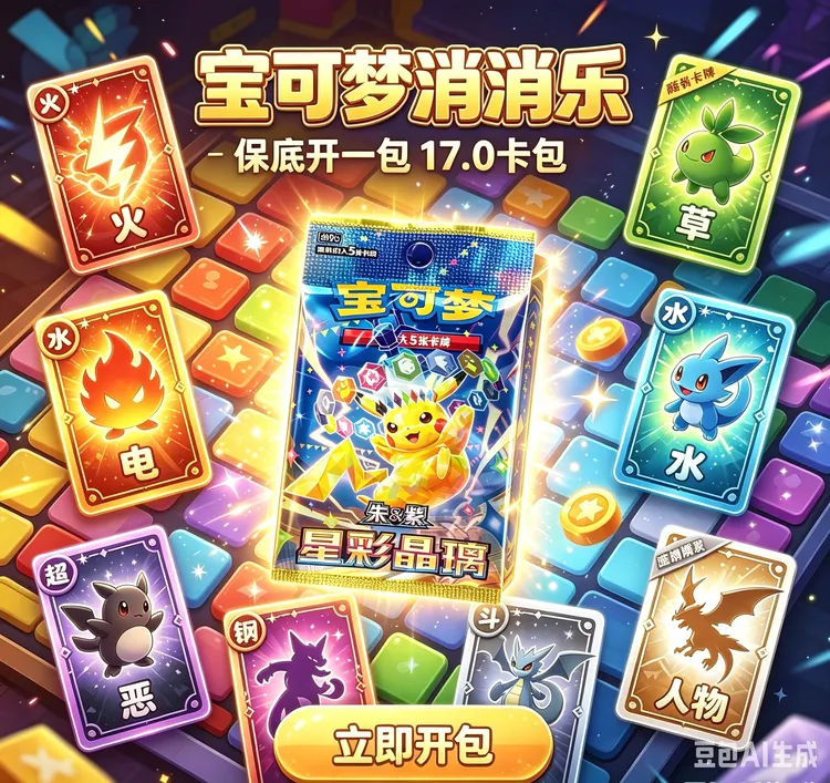 【默认代拆】【消消&拆卡】宝可梦简中17.0瘦包一包