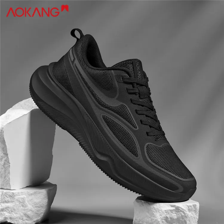 Aokang/奥康官方正品男鞋品牌运动鞋冬季新款网鞋网面跑步休闲鞋